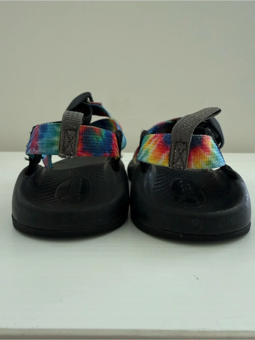 Chaco Z1 Ecotread Kids Size 2 Rainbow Tie Dye Hiking Sandals